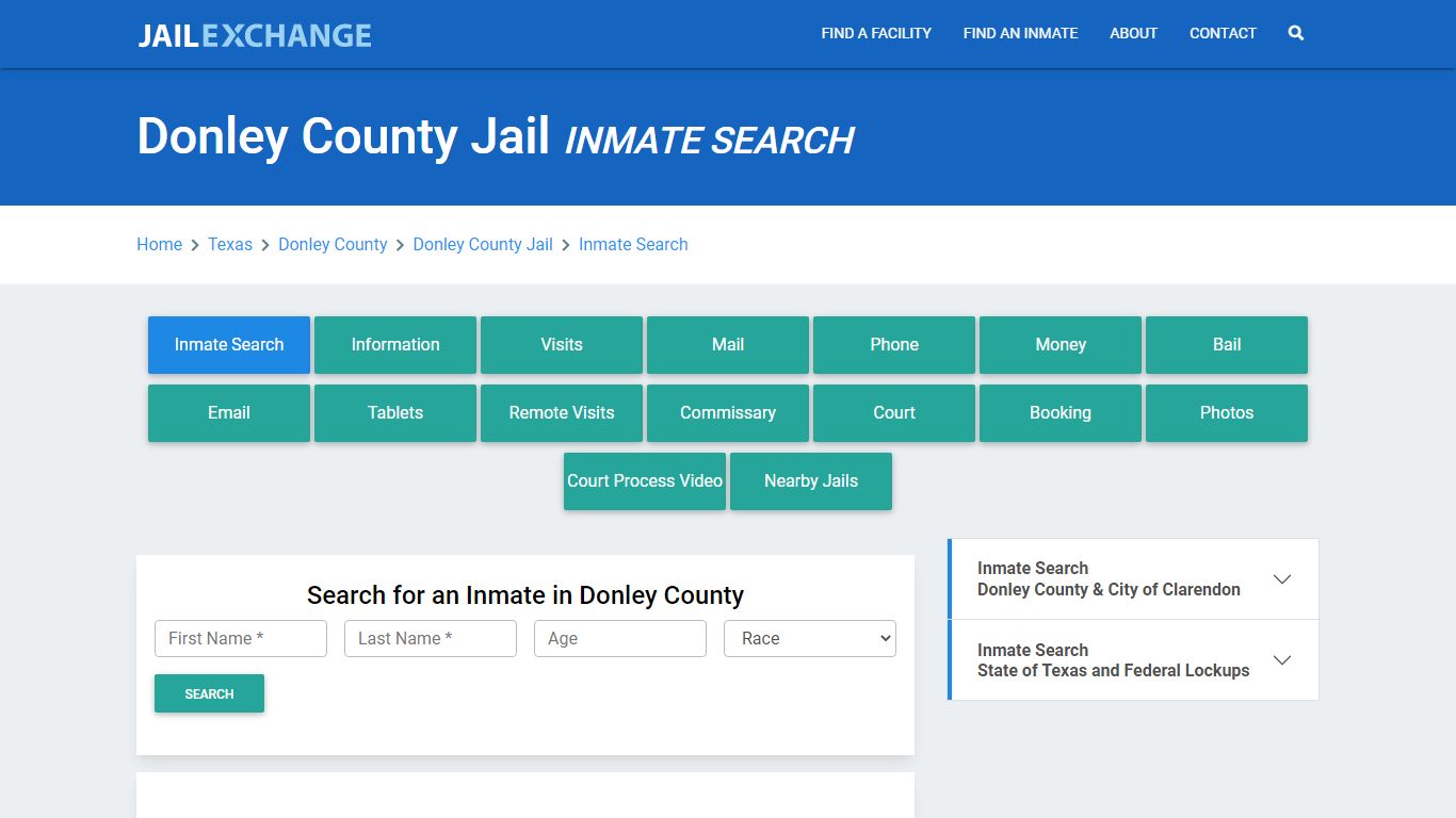 Donley County Jail, TX Inmate Search: Roster & Mugshots